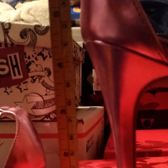 Brash Odessa Pink Rose Strappy Heels Size 13m With Box - Picture 8 of 10